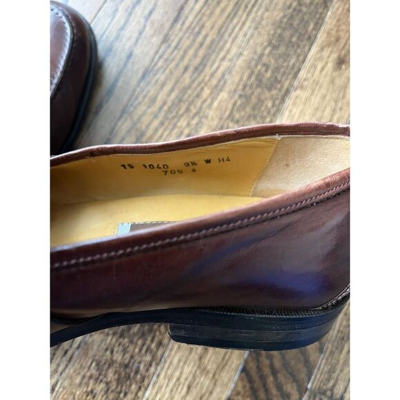 Johnston & Murphy Mens 9.5 W Loafers Tassels Brown - Picture 5 of 9